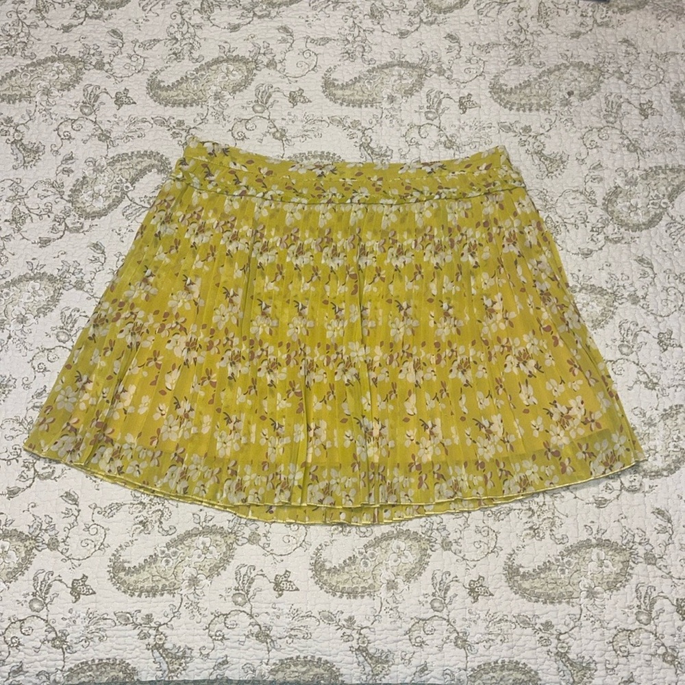 American Eagle Outfitters Floral Pleated Skirt